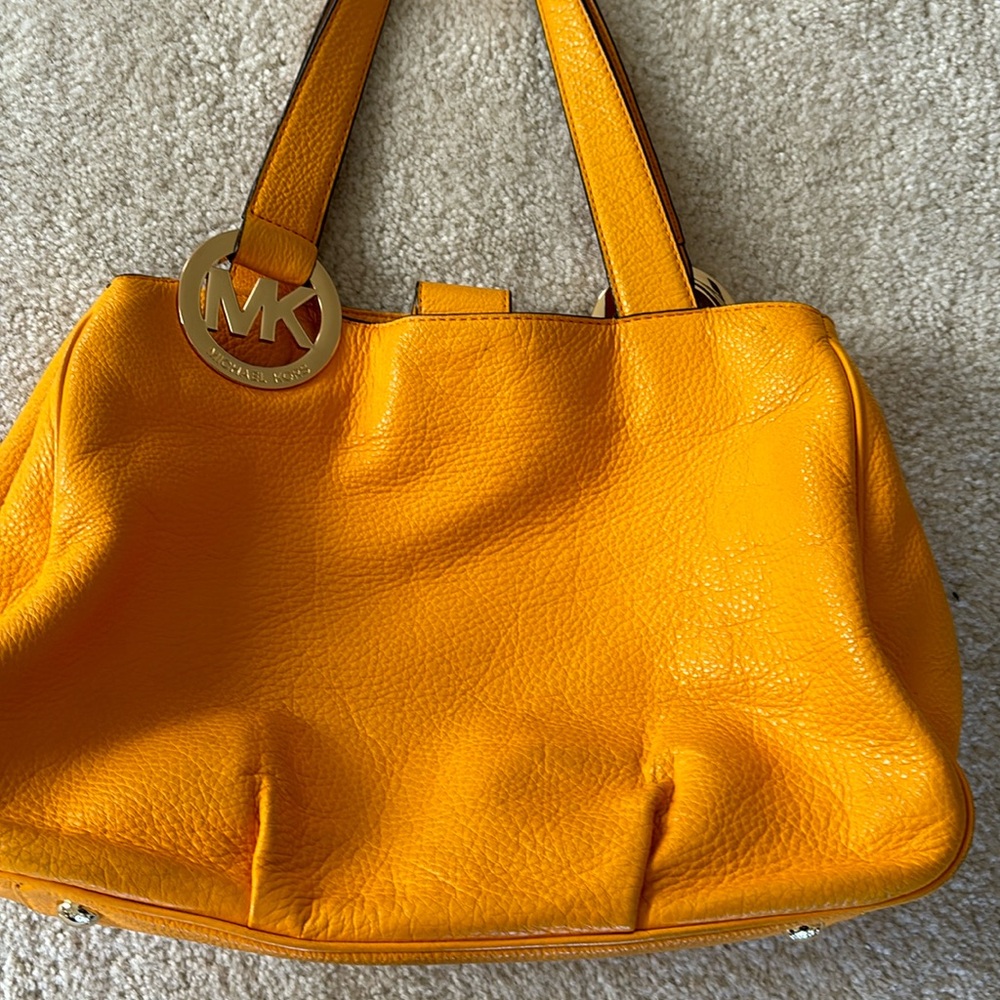 Michael Kors yellow handbag